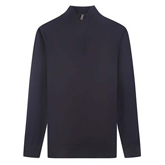 Tom Baine Men's Cashmere Feel Slim Fit Quarter Zip Sweater