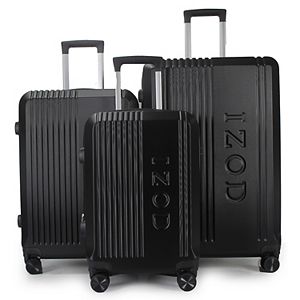 IZOD Noah 3-pc. Soft Shell Combo Lock Spinner Luggage Set