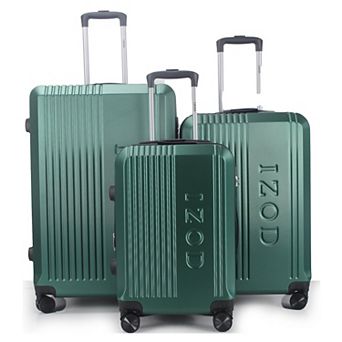 IZOD Zane Expandable Lightweight 3 pc Hardside Spinner Luggage Set