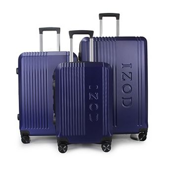 IZOD Zane Expandable Lightweight 3 pc Hardside Spinner Luggage Set