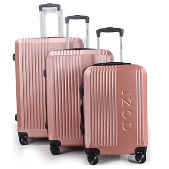 IZOD Zane Expandable Lightweight 3 pc Hardside Spinner Luggage Set