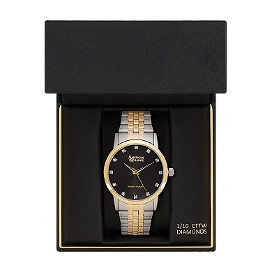 American Exchange Men's Two Tone Metal Alloy Watch