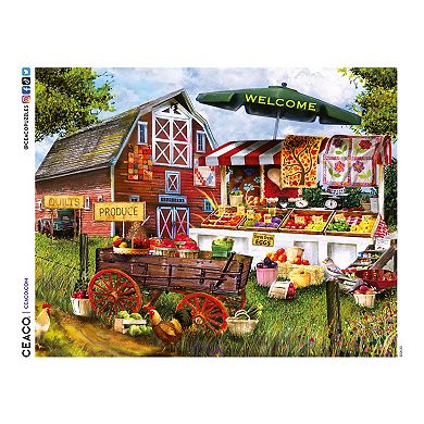 Ceaco 1000 pc. Fresh Country Produce Oversized Jigsaw Puzzle