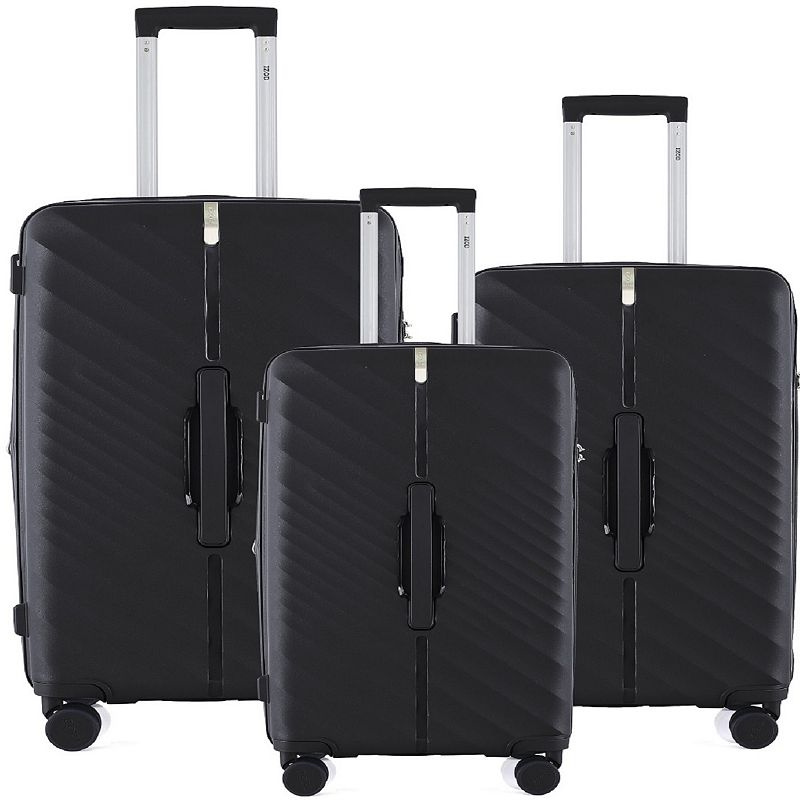 UPC 810134772373 product image for IZOD Gail 3-Piece Hardside Spinner Luggage Set, Black | upcitemdb.com