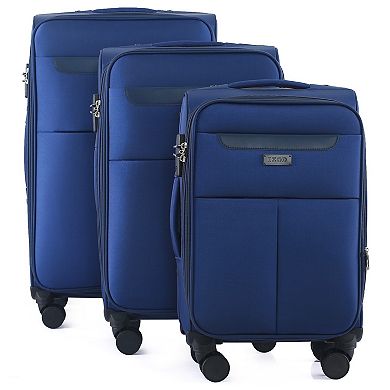 IZOD Liam 3-pc. Soft Shell Spinner Combo Lock Luggage Set