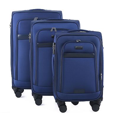 IZOD Noah 3-pc. Soft Shell Combo Lock Spinner Luggage Set