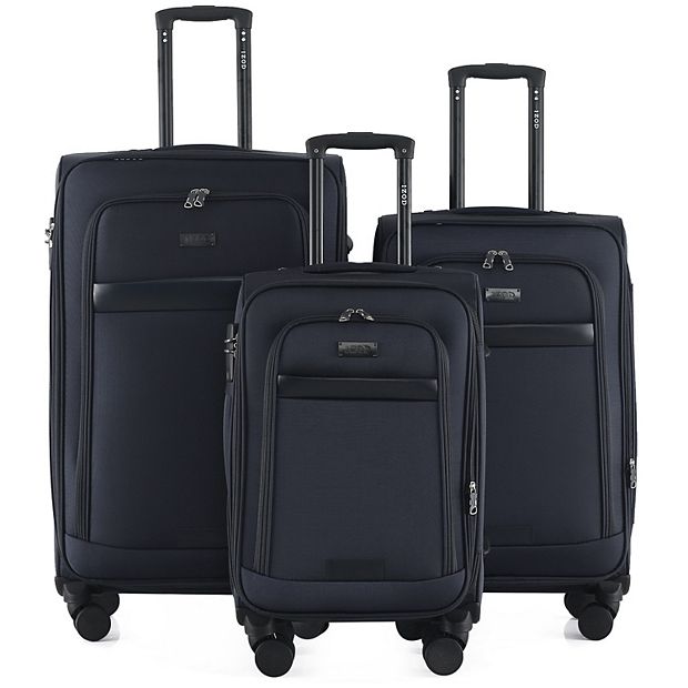 イノ IZOD Noah 3-pc. Soft Shell Combo Lock Spinner Luggage Set