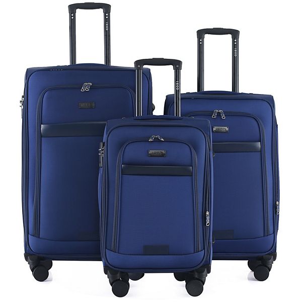 IZOD Noah 3-pc. Soft Shell Combo Lock Spinner Luggage Set