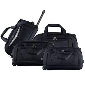 IZOD Carol 4 pc Softside Inline Lightweight Duffel Bag Set