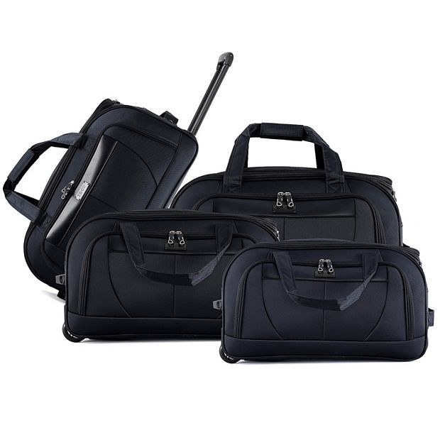 IZOD Carol 4-Piece Softside Inline Lightweight Duffel Bag Set