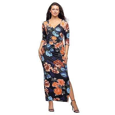 knee length dresses for ladies Extravaganza Cut Out Maxi with Side Slits Dress – SURELYMINE main image 0