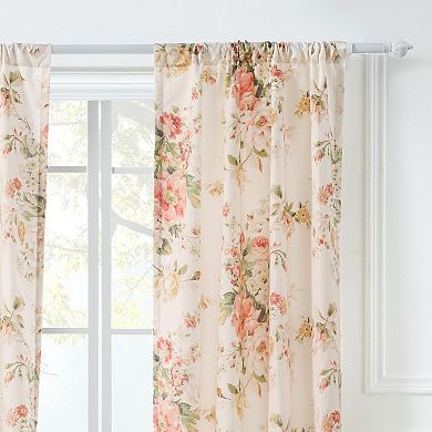 Greenland Home Fashions Grace Set of 2 Light-Filtering Window Curtain Panels