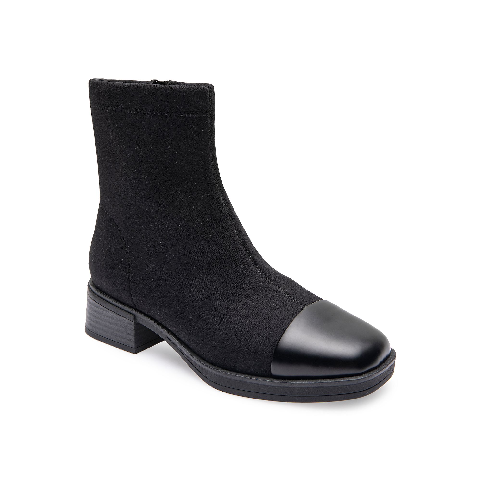 Aerosoles Dimmi Womens Ankle Boots, Size: 9, Black Stretch Fabric