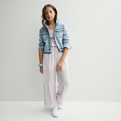 Girls 6-20 SO® Cropped Denim Jacket in Regular and Plus Size
