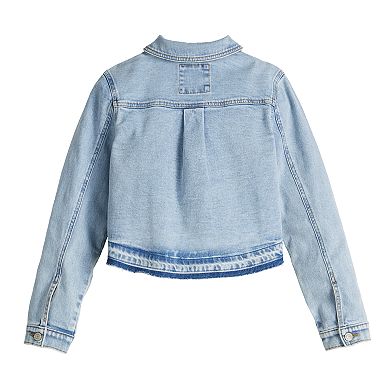 Girls 6-20 SO® Cropped Denim Jacket in Regular and Plus Size