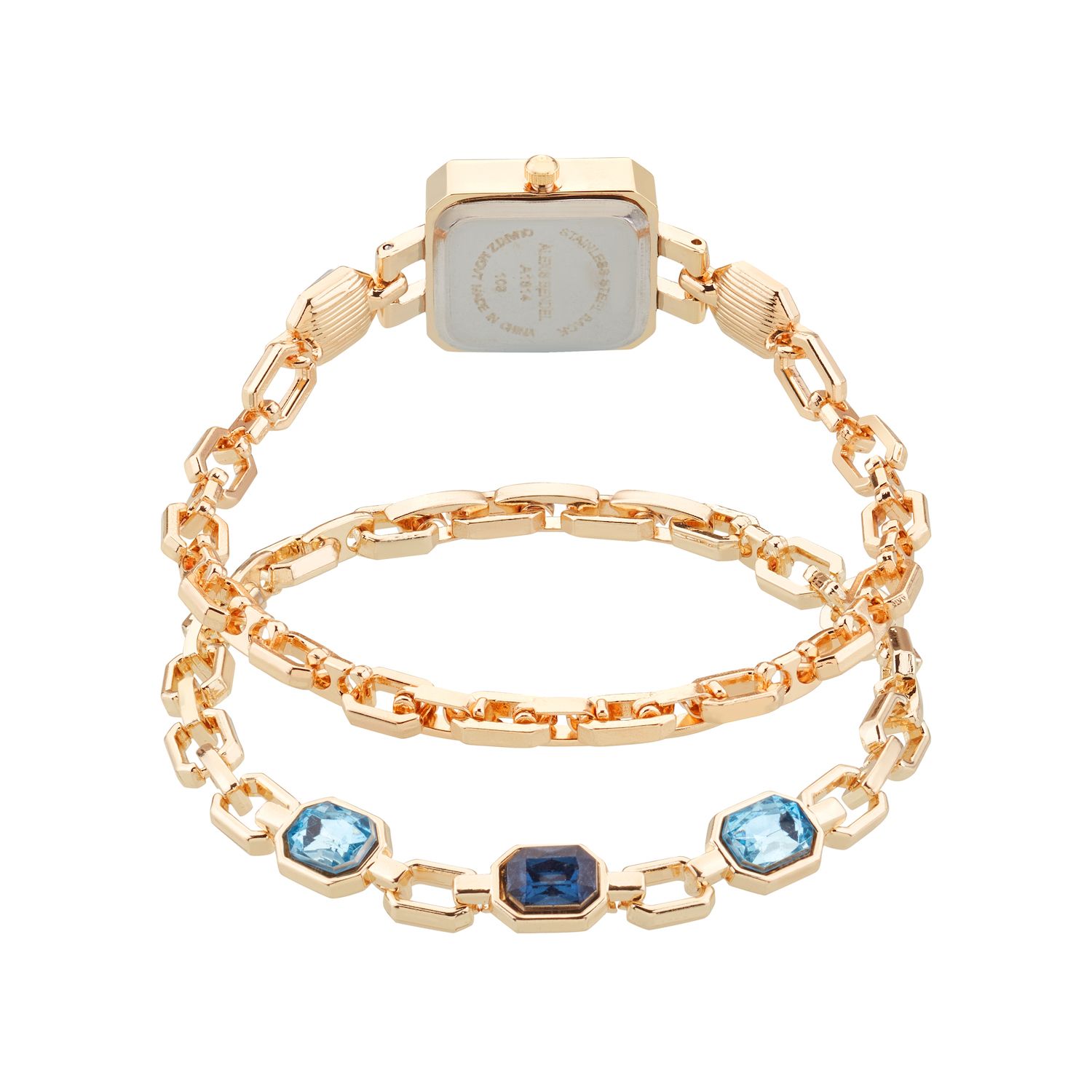 Women\'s Bracelet Resin Watch Blue /Gold Classic 30mm Art Deco 2.0 Navy & Two Tone Bracelet Watch  main image 3