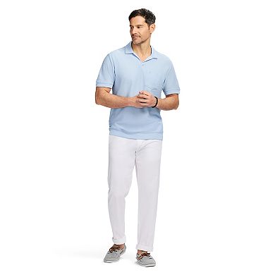 Men's IZOD Short Sleeve Saltwater Dune Knit Texture Polo