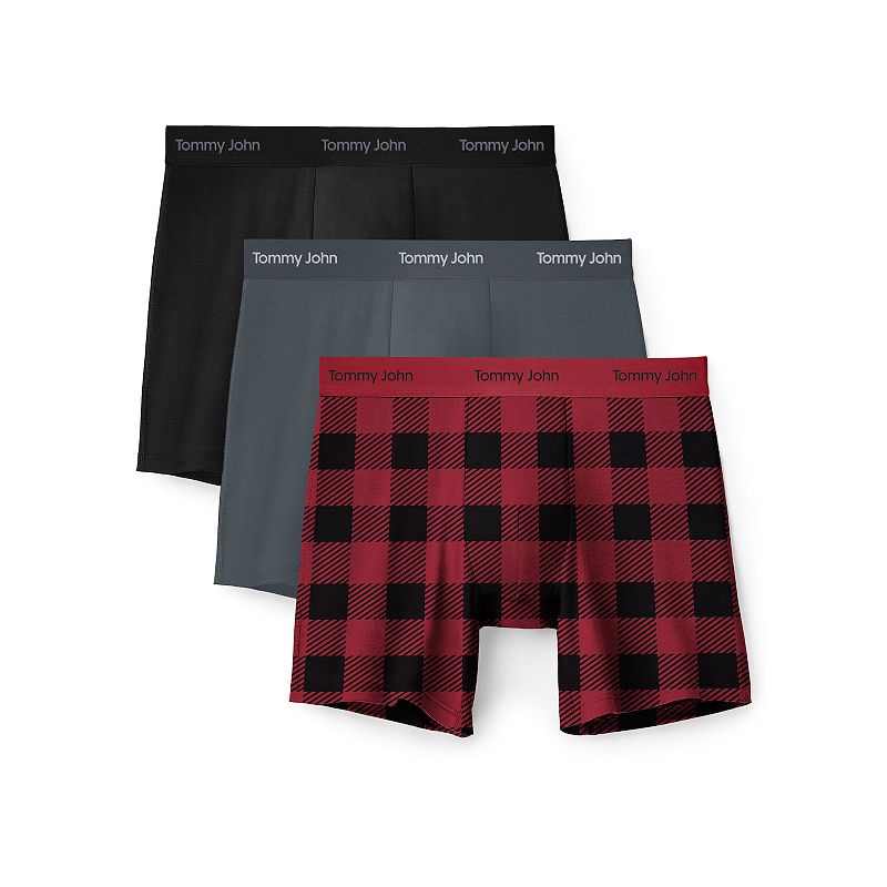 Men's Tommy John 3-Pack Luxe Modal Boxer Briefs, 
