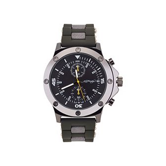 Ed Hardy Men's Olive Silicone Strap Watch