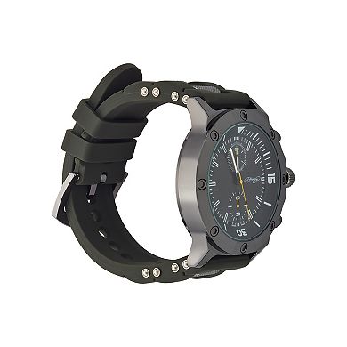 Ed Hardy Men's Olive Silicone Strap Watch