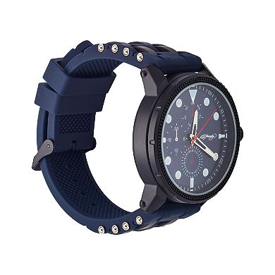 Ed Hardy Men's Navy Dial Silicone Strap Watch