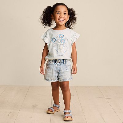 Baby & Toddler Little Co. By Lauren Conrad Paperbag-Waist Denim Shorts