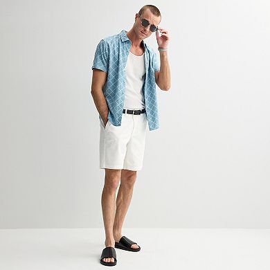 Men's Apt. 9® Embroidered Collar Button Up Shirt