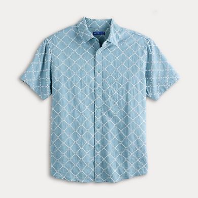 Men's Apt. 9® Embroidered Collar Button Up Shirt