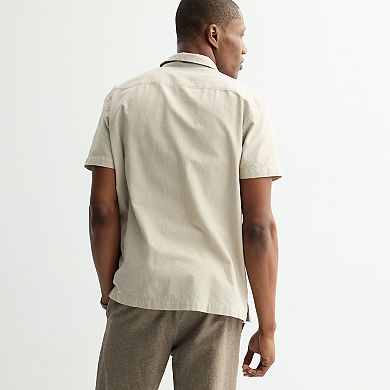 Men's Apt. 9® Short Sleeve Embroidered Camp Collar Shirt