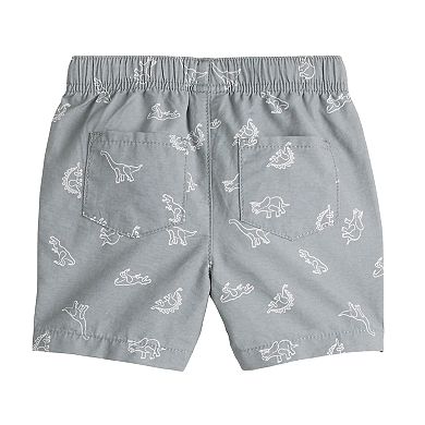 Baby & Toddler Boy Jumping Beans Slub Texture Flat Poplin Printed Shorts