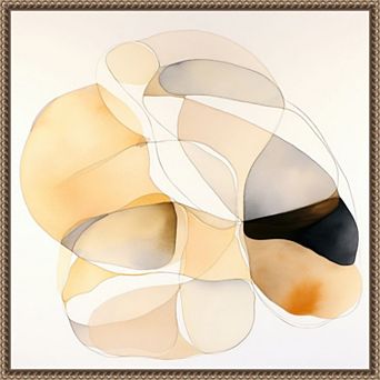 Amanti Art Abstract Organic Shapes IV Framed Canvas Wall Art