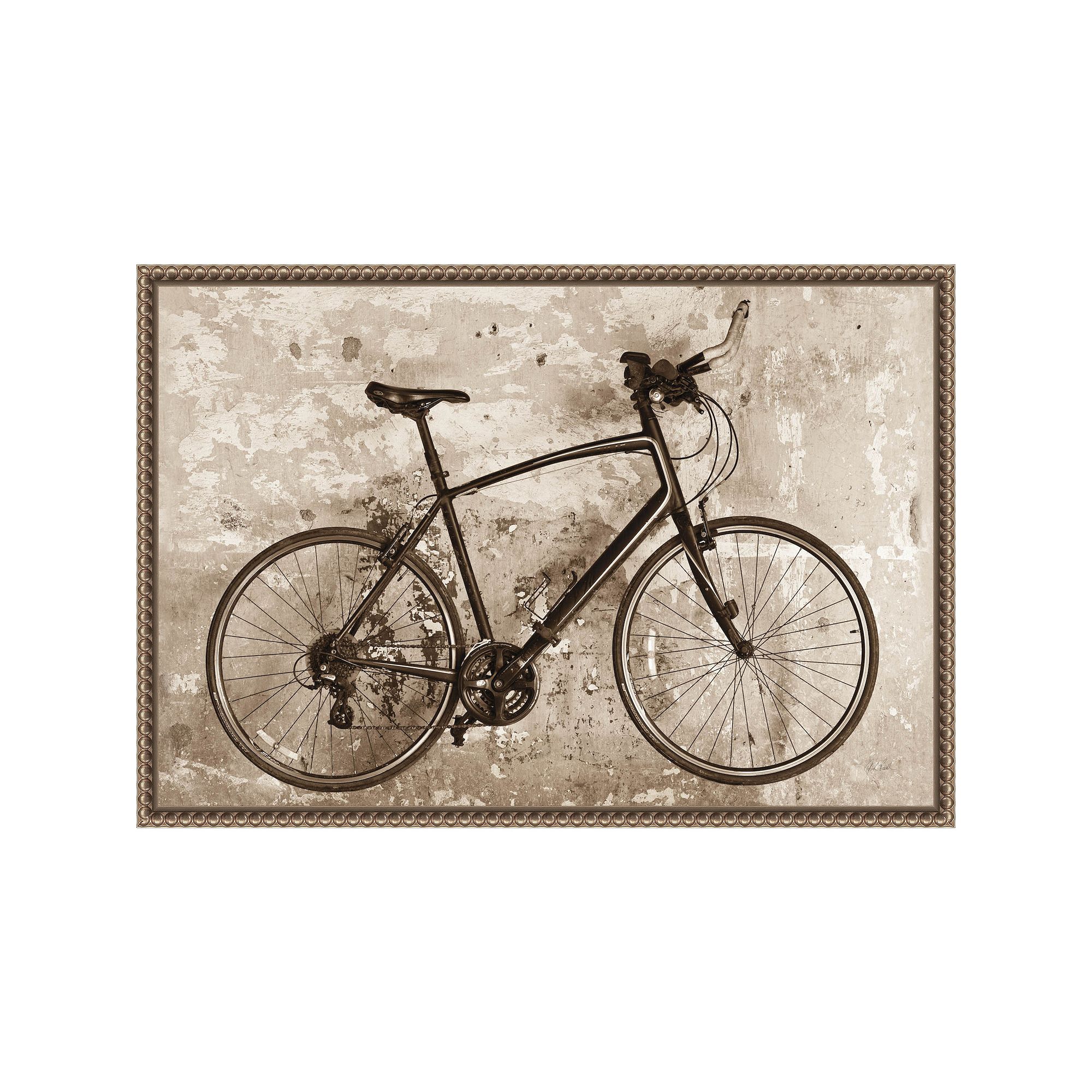 Amanti Art Bike Framed Canvas Wall Art, Bronze