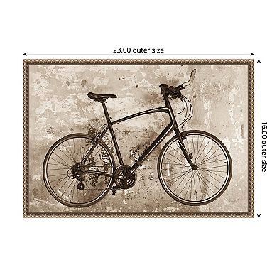 Amanti Art Bike Framed Canvas Wall Art