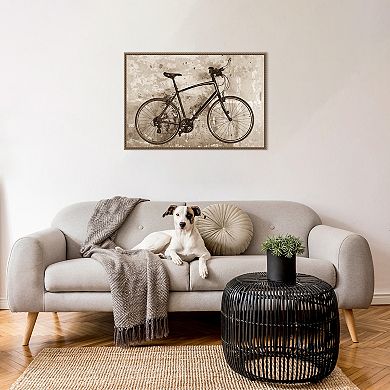 Amanti Art Bike Framed Canvas Wall Art