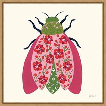 Amanti Art Blooming Beetle II Framed Canvas Wall Art