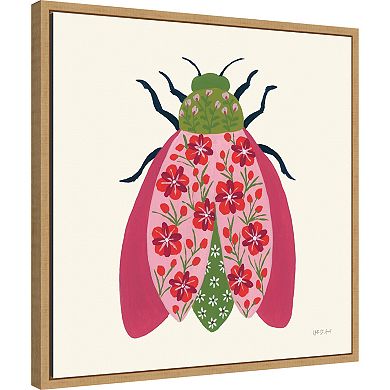 Amanti Art Blooming Beetle II Framed Canvas Wall Art