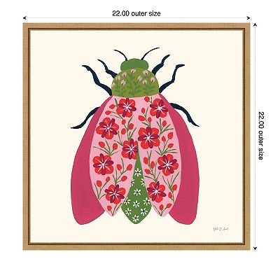 Amanti Art Blooming Beetle II Framed Canvas Wall Art