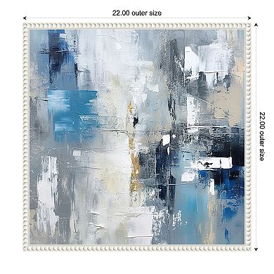 Amanti Art Blue Sea Mist IV Framed Canvas Wall Art