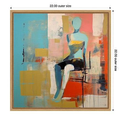 Amanti Art Conceptual Abstract Figurative Framed Canvas Wall Art
