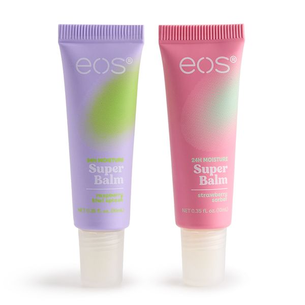 eos Strawberry Sorbet & Raspberry Kiwi Splash Super Balm 2-pk.