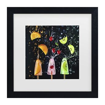 Trademark Fine Art Action Popsicle Collection Matted Framed Wall Art