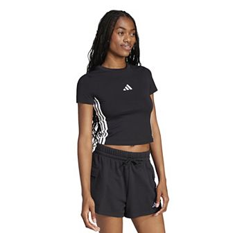 Women's adidas Essentials 3-Stripes Slim Baby T-Shirt