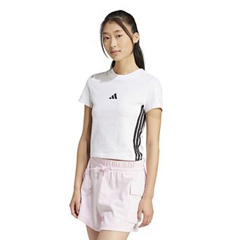 Women's adidas Essentials 3-Stripes Slim Baby T-Shirt