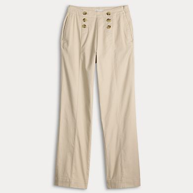 Petite Croft & Barrow® Sailor Button Chino Pants