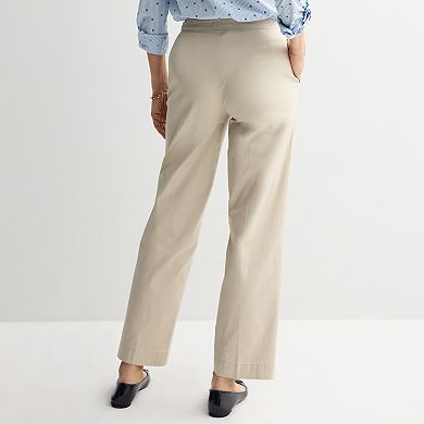Women's Croft & Barrow® Sailor Button Chino Pants