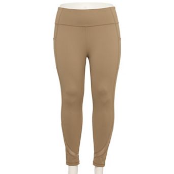 Plus Size Tek Gear® Ultrastretch Mesh Pieced 7/8 Leggings