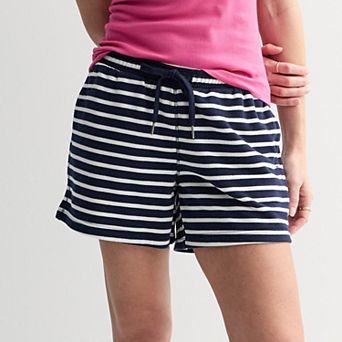 Women's Sonoma Goods For Life® French Terry Striped Shorts