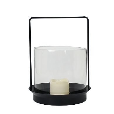 Sonoma Goods For Life Small Black Hurricane Candle