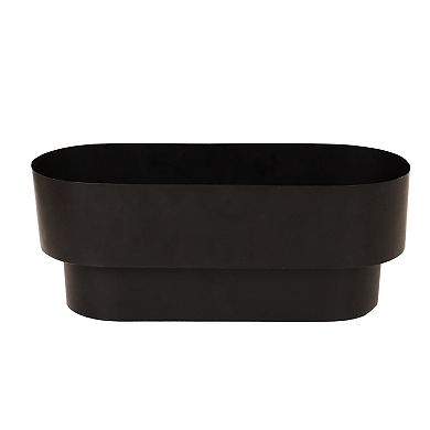 Sonoma Goods For Life® Black Oblong Metal Planter