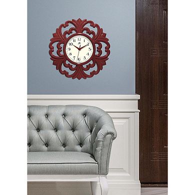 Infinity Instruments Wisteria 15.5-in. Wall Clock